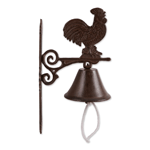 Spruce up your garden shed, garage, mud porch with this durable iron bell, easy to mount and adds a touch of décor and function to any space you choose.