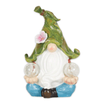 Make your garden look like a whimsical place filled with magic and wonder with this adorable statue of a gnome meditating.