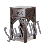 It’s a side table with exotic flair! The Moroccan style table’s intricate details will certainly add a dash of spice to your room. It features a pull-out drawer and lower shelf framed by beautiful Moroccan-style carved elements.