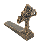 Let the fresh air in with this stylish door stopper! Made from cast iron, the decorative fleur-de-lis will be a decorative delight in any room.