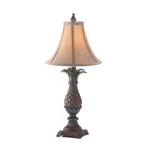A classic symbol of hospitality, this lovely pineapple lamp will be a welcome addition to your decor! UL recognized, 60W Type A light blub not included. 