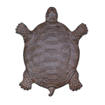 This turtle stepping stone is just what your garden or yard needs! Beautifully detailed and cast from iron, it will be your favorite outdoor accent for years to come.