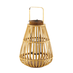 Rustic and primal, these slat wood lanterns will illuminate your home with style. The wood candle lantern can be hung or set on a table for a captivating candlelight display.
