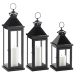 Lanterns are a great way to add personality and soft ambiance to any space, create a beautiful centerpiece for a dinning table or display on another surface for a finished, chic look.