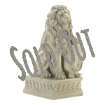 Add a majestic look to your outdoor décor with this ivory lion statue. Made from durable fiberglass and polyresin, this outdoor lion statue will look great in any space. Display it on your front porch for an eye-catching entrance or in your garden for an ornamental touch