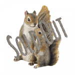 Turn your garden into a woodland reserve with this cute figurine featuring an adorable and realistic depiction of a mother and baby squirrel sitting. Makes a playful addition to your indoor or outdoor space!