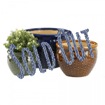 These blue, brown, and green ceramic pots each have their own unique designs and will freshen up your patio or deck after a long winter and compliment any décor! A chic way to highlight your favorite flowers, shrubs or decorative trees in a garden, patio, sunroom, or interior space. Hole on bottom of each pot allows proper drainage for optimal plant health