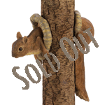Two-piece decoration creates the illusion of a mischievous squirrel poking out from a tree trunk; a merry accent indeed! Lifelike furry fellow will have visitors guessing and grinning for years.