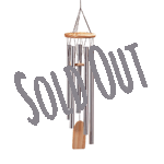 Natures own music sounds best when accompanied by the gentle tones of this aluminum and natural pine wind chime. 