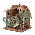 Either hung from it's loop or rested on an elevated surface outside, this birdhouse provide a quirky and cozy home for local birds as well as amusing and enjoyable home décor for yourself