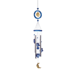 Colorful chime bedecked with bright acrylic celestial shapes is sure to be the “star” of your garden!