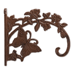 Hang beautiful flower baskets with this decorative cast iron planter bracket. This will add a pop of fun and color to any outdoor space. This beautiful cast iron outdoor plant hanger will last for years to come.