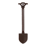 This shovel shaped thermometer is made from durable cast iron and perfect for decorating your garden or yard space. Easy to hang and suitable for both indoor and outdoor use.