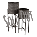 For nature lovers and modern décor lovers alike, this plant stand set of two will not only look great on your patio but indoors as well. Add greenery or flowers to your indoor living or your outdoor areas as well.