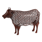 Charming chicken wire cow is a charming addition to any indoor or outdoor space.