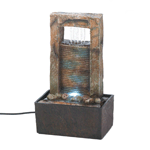 Fountains have long been believed to hold restorative powers to soothe your spirit. This distinctive fountain features the sound of cascading water, soft glowing light, and striking architectural design that makes it a tranquil addition to your living space.