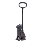 This cast iron kitty cat is ready to welcome your guests. You'll love this sweet little cat figurine as it holds open your door for friends or fresh summer breeze, and the tall handle makes moving it from place to place easy. 
